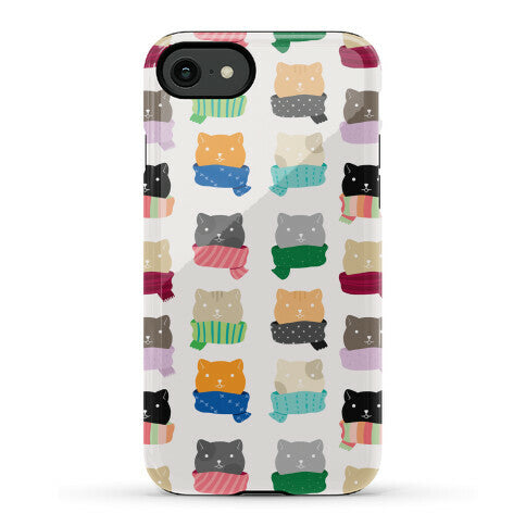 Cats In Scarfs Pattern Phone Case