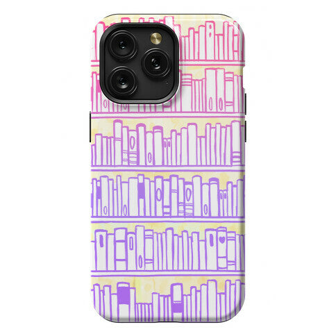 Bookshelf Pattern Phone Case