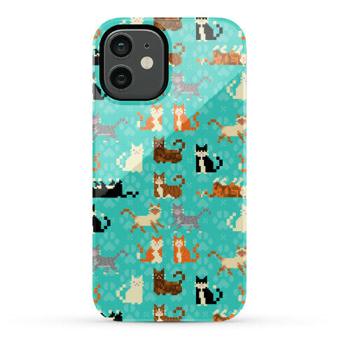 Cute Pixel Kitty Cats Phone Case