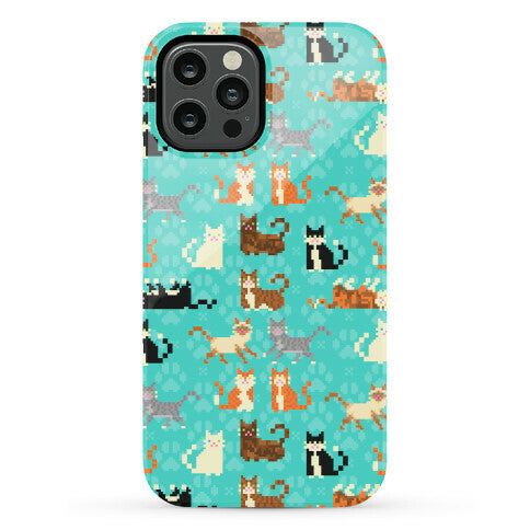 Cute Pixel Kitty Cats Phone Case