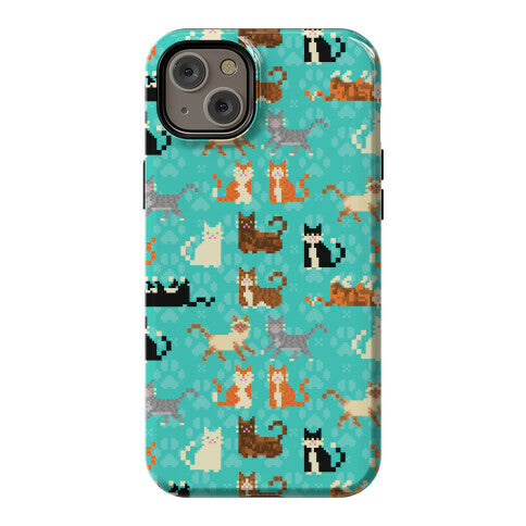 Cute Pixel Kitty Cats Phone Case