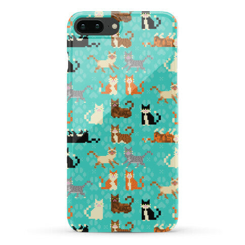 Cute Pixel Kitty Cats Phone Case