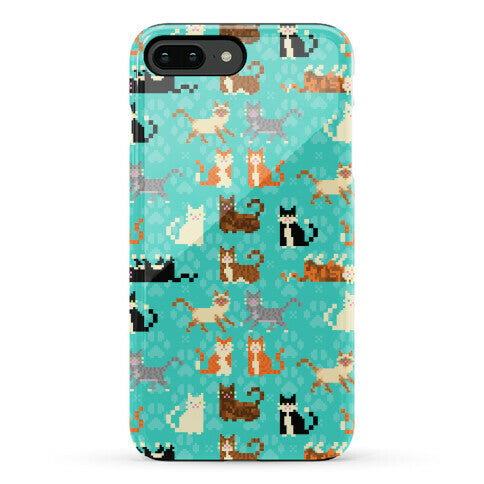Cute Pixel Kitty Cats Phone Case