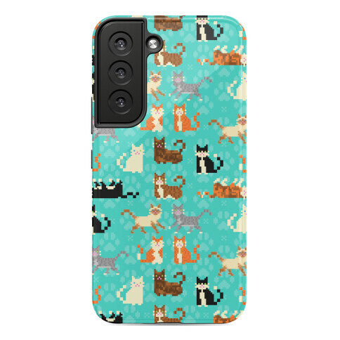 Cute Pixel Kitty Cats Phone Case