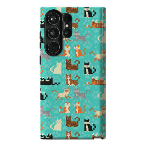 Cute Pixel Kitty Cats Phone Case