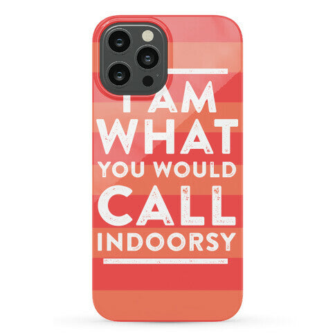 I Am What You Would Call Indoorsy Phone Case