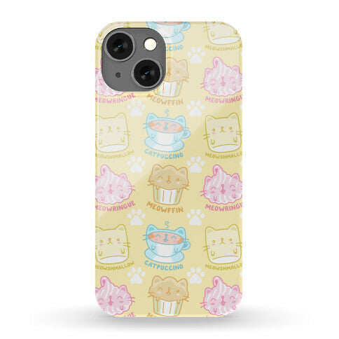 Cute Cat Snacks Pattern Phone Case