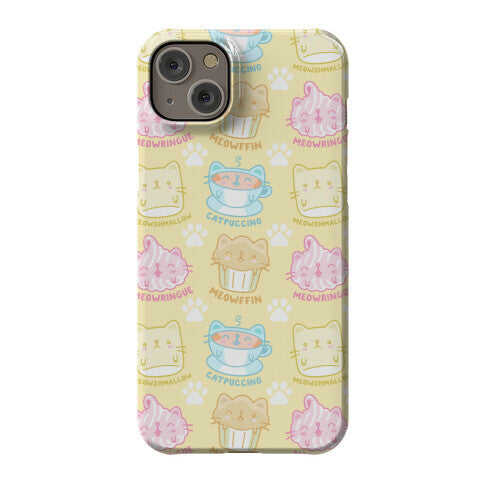 Cute Cat Snacks Pattern Phone Case
