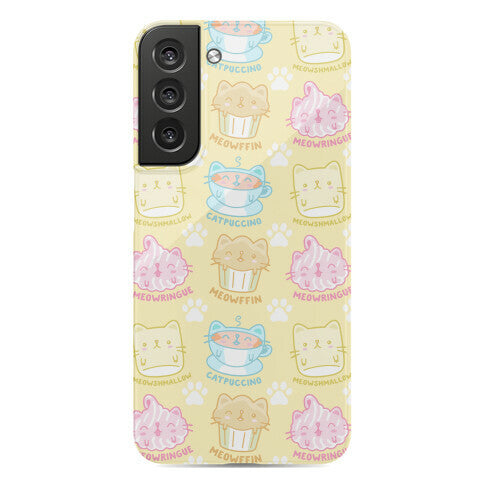Cute Cat Snacks Pattern Phone Case