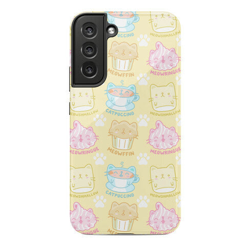 Cute Cat Snacks Pattern Phone Case