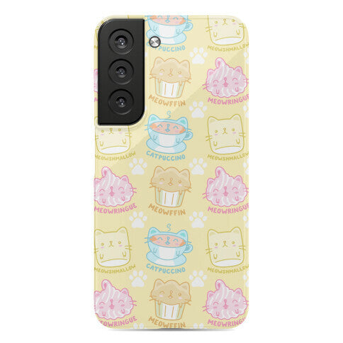Cute Cat Snacks Pattern Phone Case