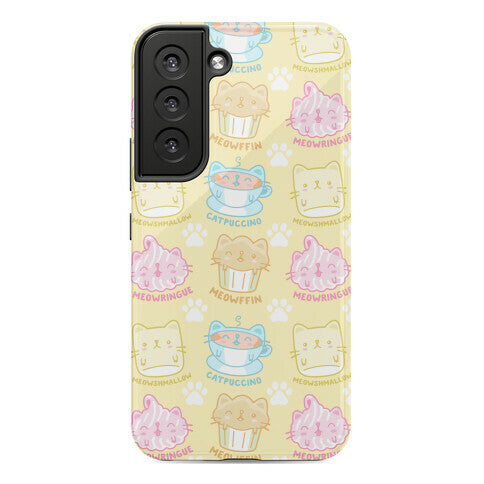 Cute Cat Snacks Pattern Phone Case