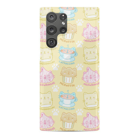 Cute Cat Snacks Pattern Phone Case