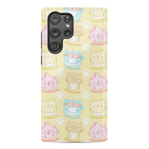 Cute Cat Snacks Pattern Phone Case