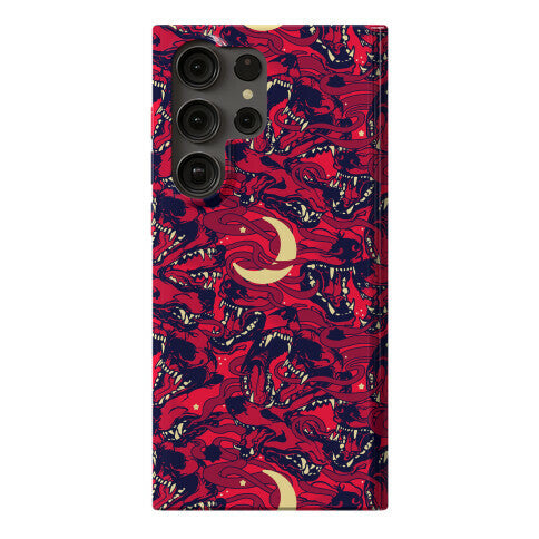 Occult Werewolf Moon Pattern Phone Case