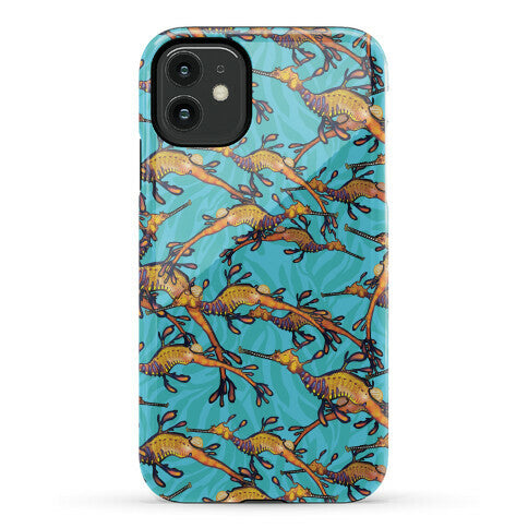 Weedy Sea Dragon Nautical Pattern Phone Case