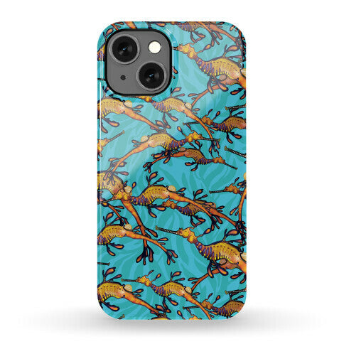 Weedy Sea Dragon Nautical Pattern Phone Case