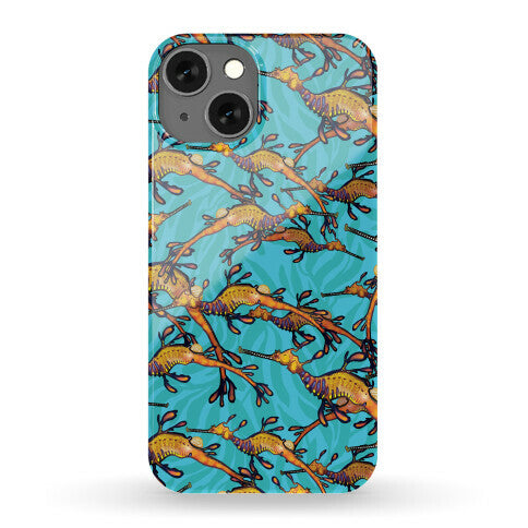 Weedy Sea Dragon Nautical Pattern Phone Case