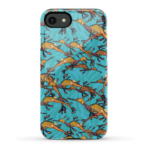 Weedy Sea Dragon Nautical Pattern Phone Case