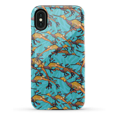 Weedy Sea Dragon Nautical Pattern Phone Case