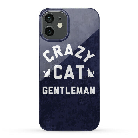 Crazy Cat Gentleman Phone Case