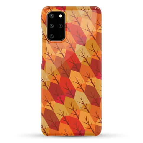 Geometric Fall Leaf Pattern Phone Case