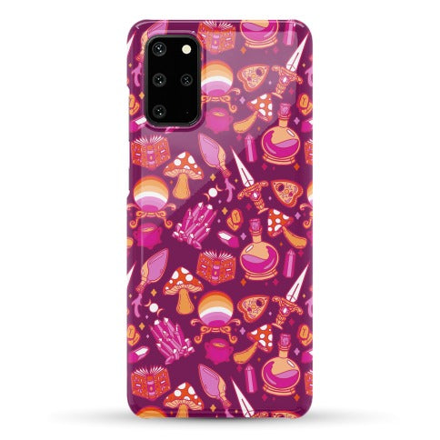 Lesbian Pride Witch Pattern Phone Case