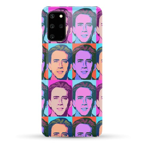 Nicolas Cage Pop Art Parody Phone Case