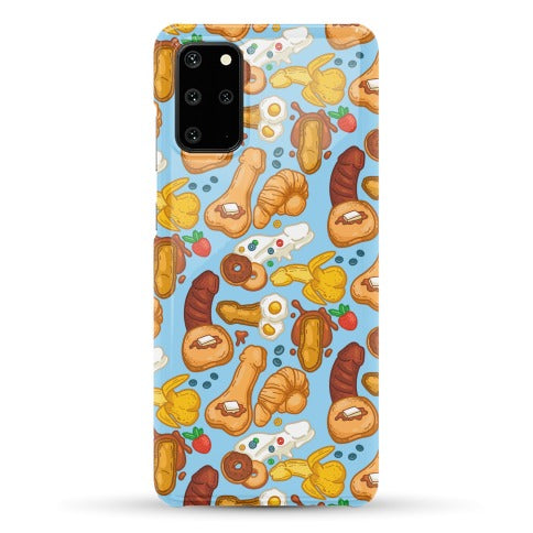 Phallic Breakfast Pattern Phone Case