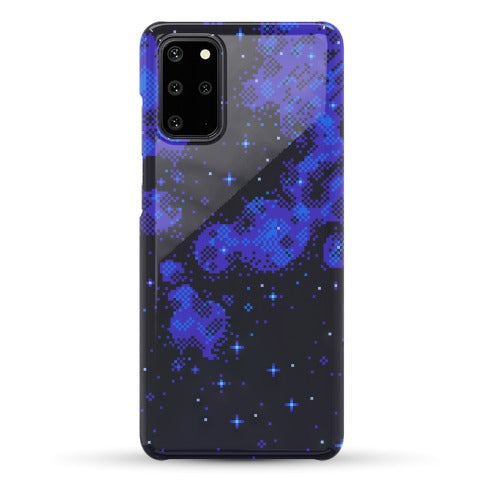 Pixelated Blue Nebula Phone Case