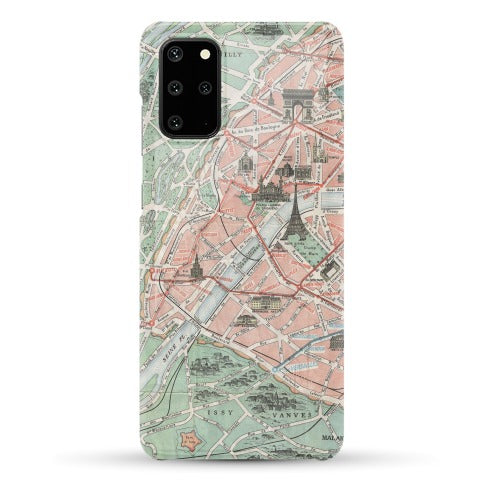 Vintage Paris Map Phone Case