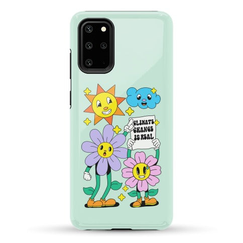 Climate Change Is Real Cartoon Phone Case