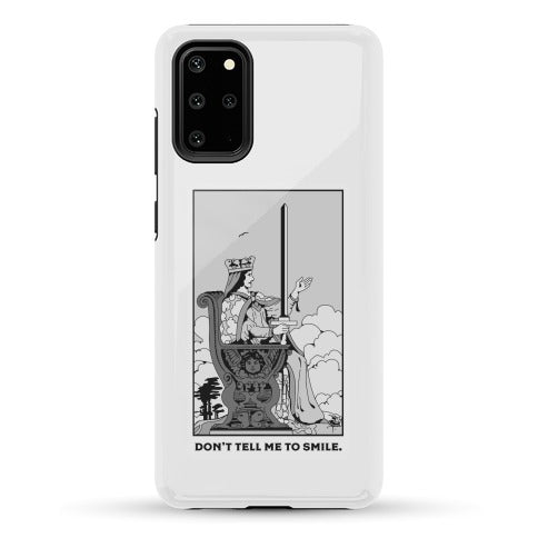 Don't Tell Me To Smile (Queen Of Swords Tarot) Phone Case