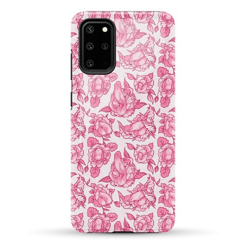 Floral Penis Pattern Pink Phone Case