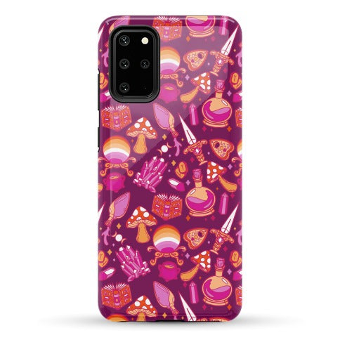 Lesbian Pride Witch Pattern Phone Case