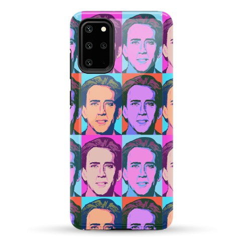 Nicolas Cage Pop Art Parody Phone Case