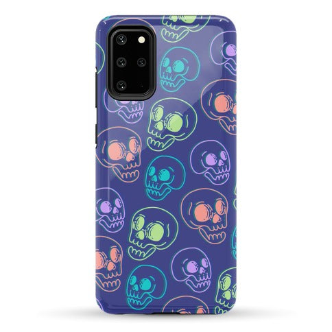 Pastel Skulls Glitch Phone Case