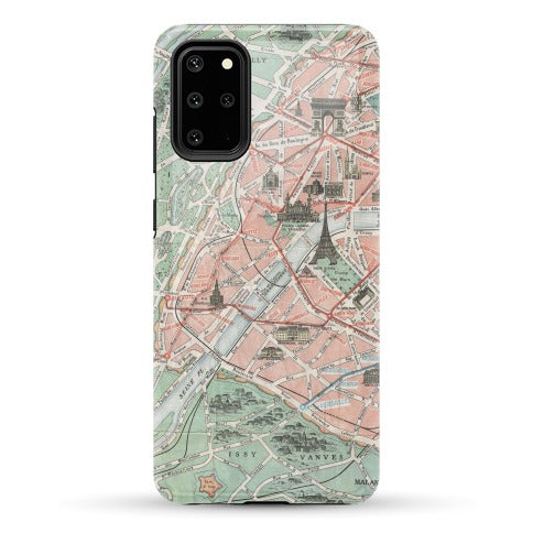 Vintage Paris Map Phone Case