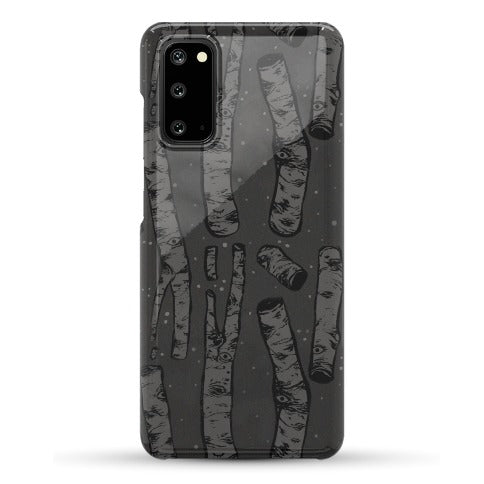 Birch Trees and Runes Phone Case