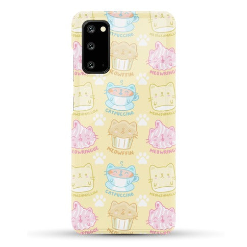 Cute Cat Snacks Pattern Phone Case
