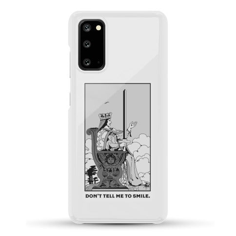 Don't Tell Me To Smile (Queen Of Swords Tarot) Phone Case