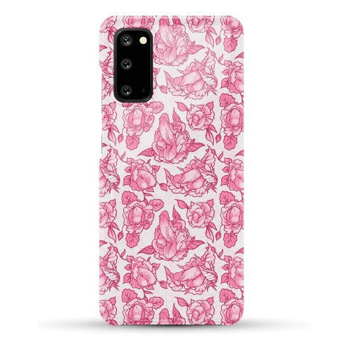 Floral Penis Pattern Pink Phone Case