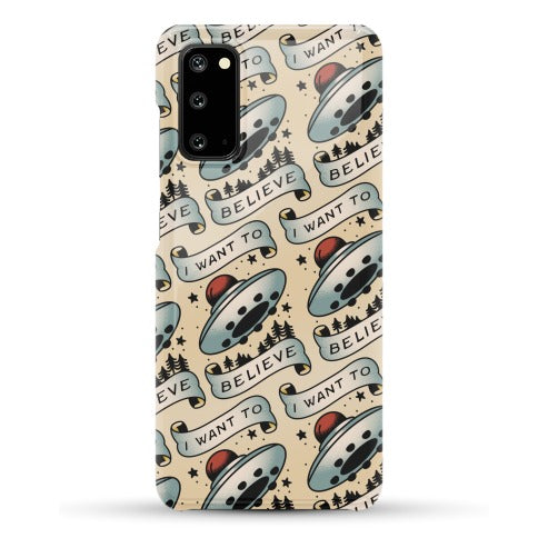 I Want to Believe (Old School Tattoo) Phone Case