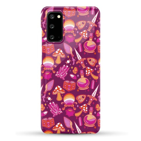 Lesbian Pride Witch Pattern Phone Case