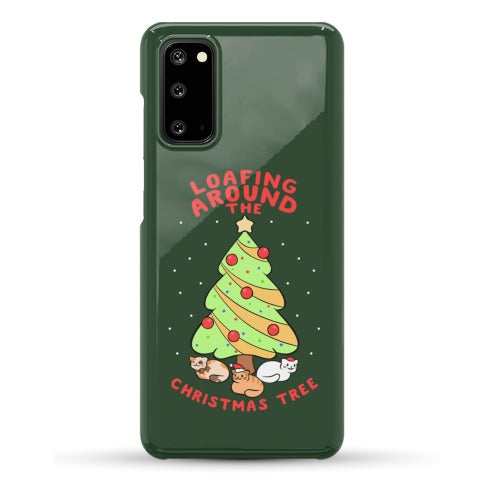 Loafing Around The Christmas Tree Phone Case