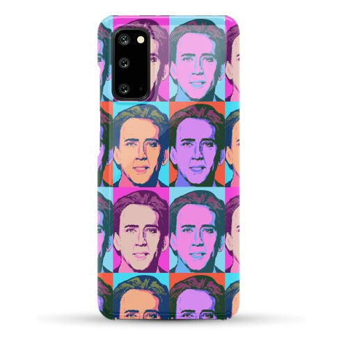 Nicolas Cage Pop Art Parody Phone Case