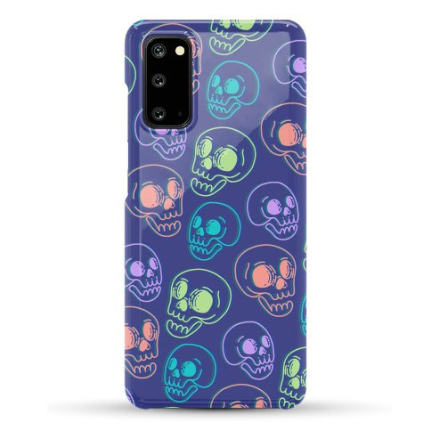 Pastel Skulls Glitch Phone Case