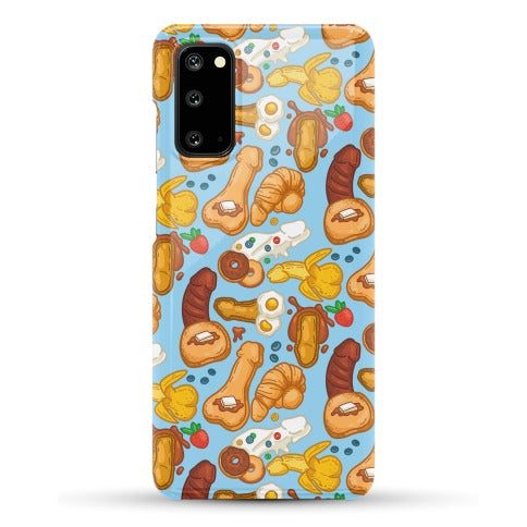 Phallic Breakfast Pattern Phone Case