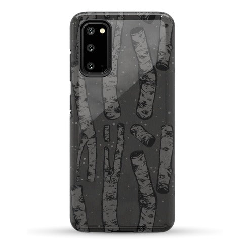 Birch Trees and Runes Phone Case