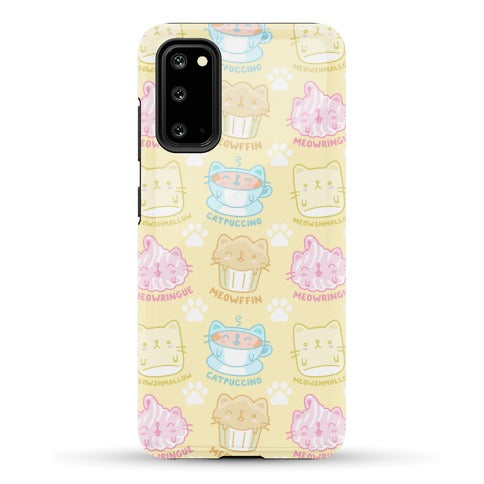 Cute Cat Snacks Pattern Phone Case